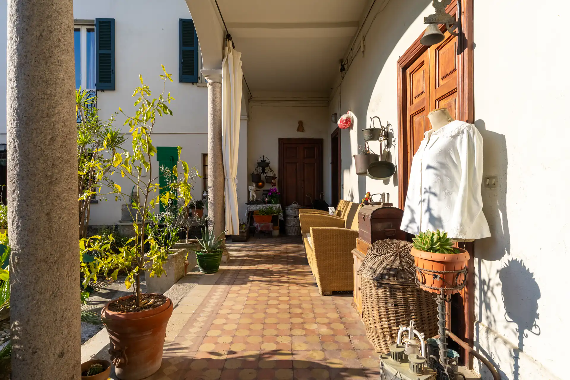 Cortile del B&B Gandini a Melegnano, vista alternativa